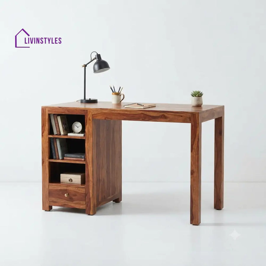 Dharani Sheesham Wood Study Table for Home | Wooden Study Table