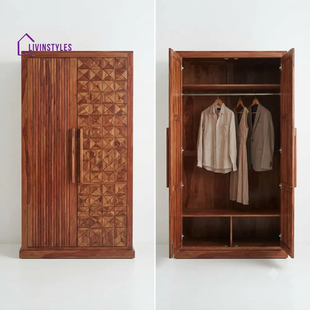 Dharini Wooden Wardrobe for Clothes | Cupboard for Clothes