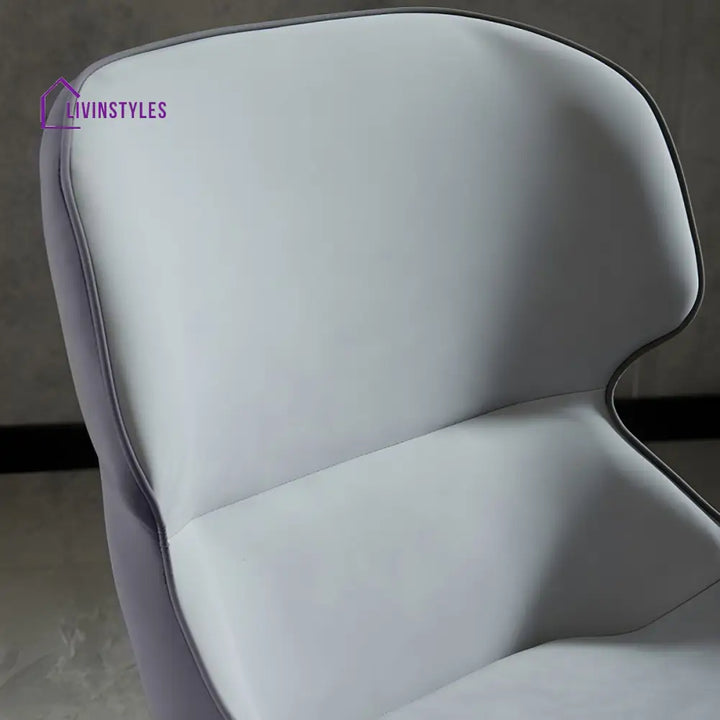 Dhrisha Metal Dining Chair | Velvet Fabric | High Density Foam