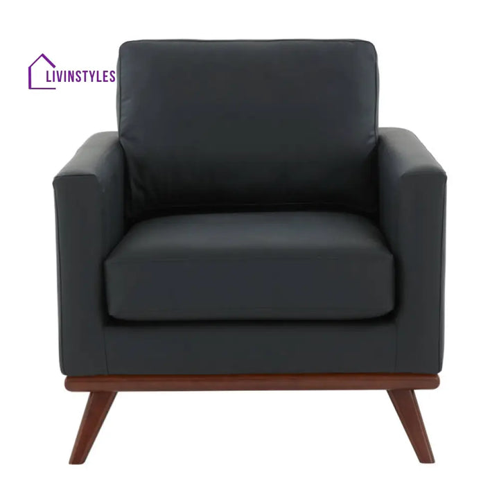 Dhriti Solid Wood and Fabric Arm Chair | Living Room Chair | Lounge Chair