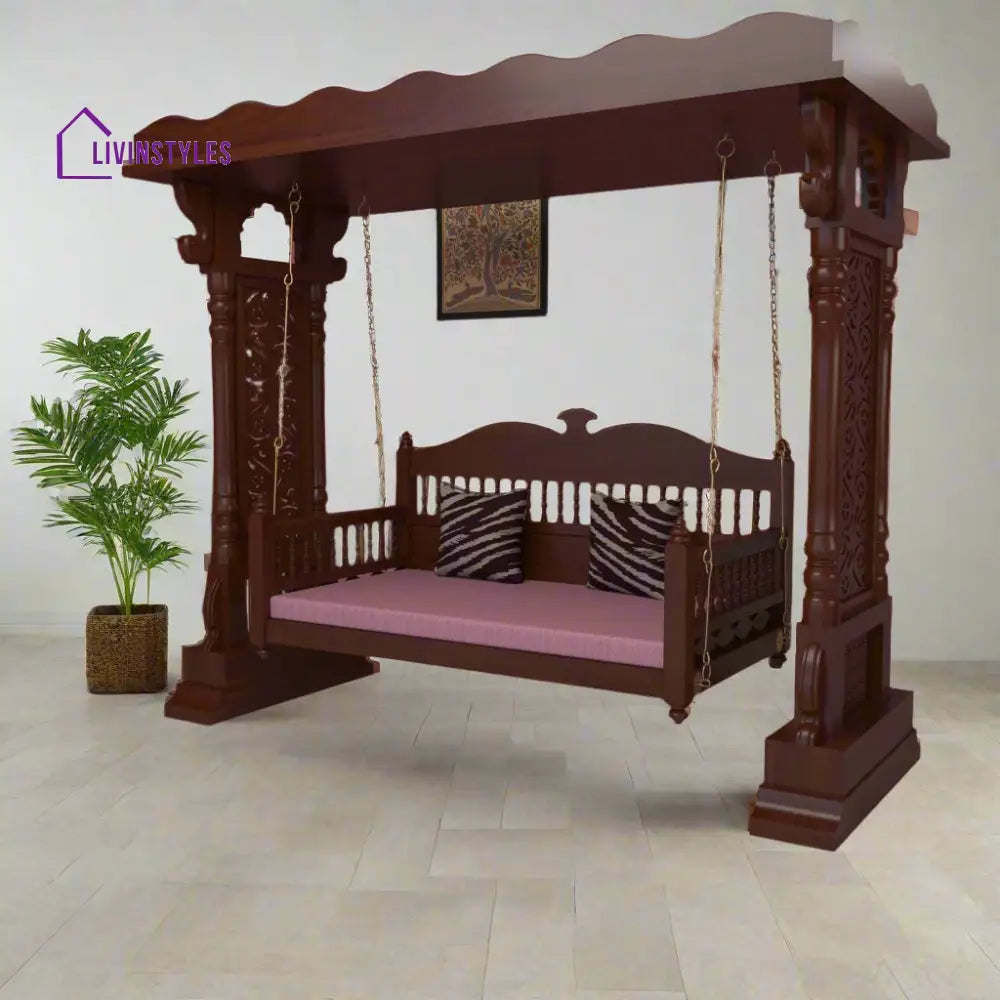 Diksha Vintage Denver Dark Finished Wooden Handmade Swing Swing