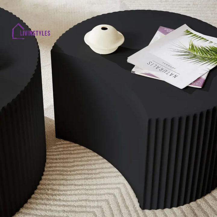 Dinesh Mdf Coffee Table For Living Room | Black Finish