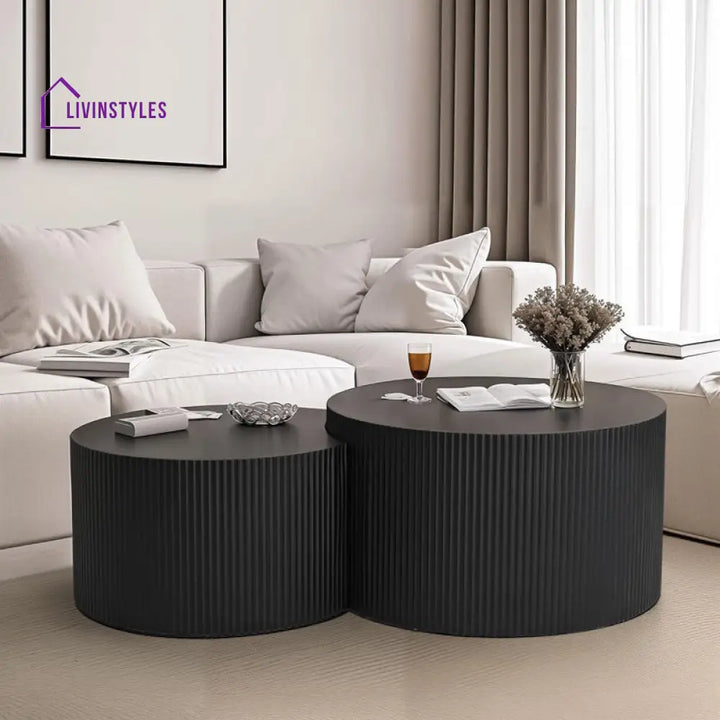 Dinesh Mdf Coffee Table For Living Room | Black Finish