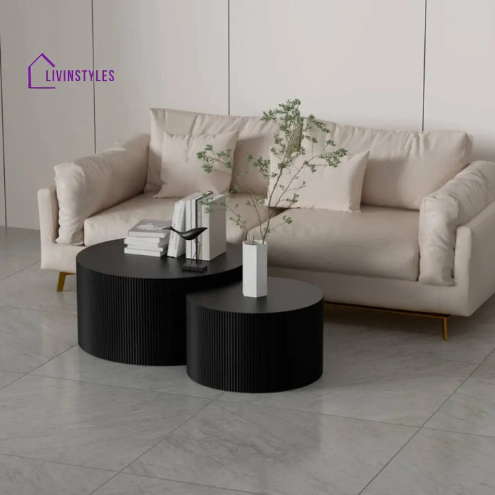 Dinesh Mdf Coffee Table For Living Room | Black Finish