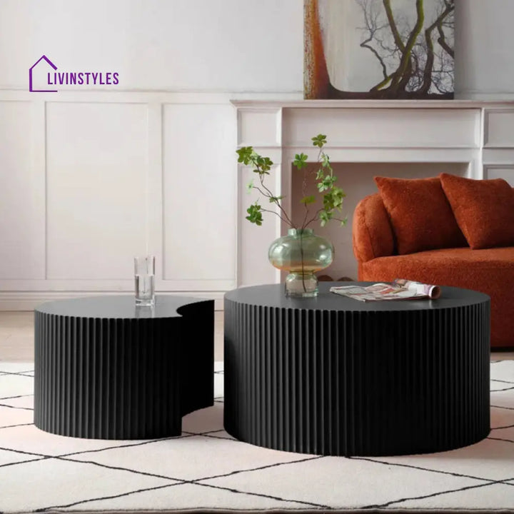 Dinesh Mdf Coffee Table For Living Room | Black Finish