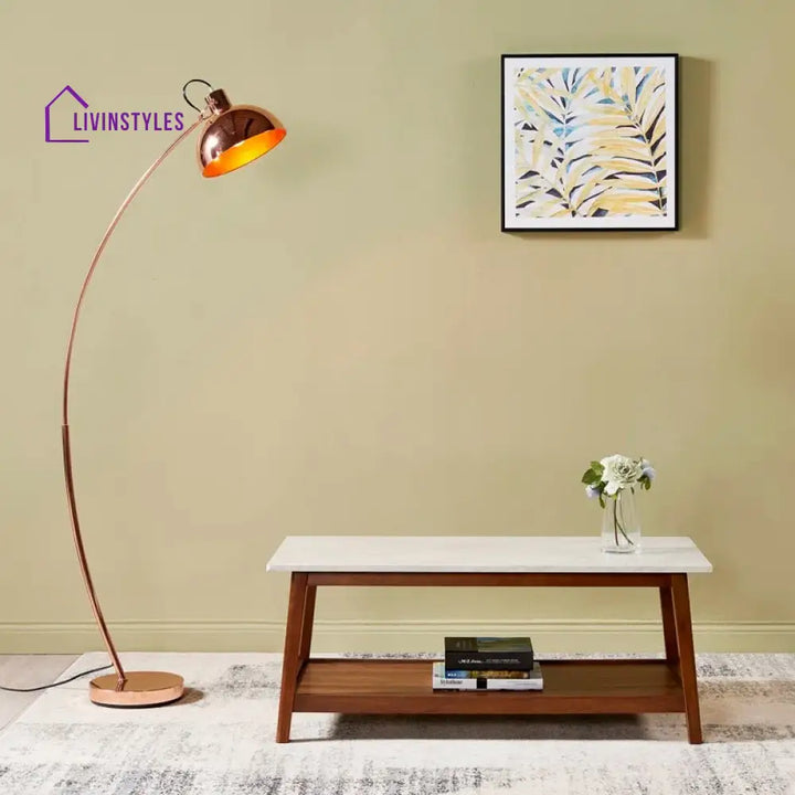 Disha Solid Wood Coffee Table for Marble Top for Living Room
