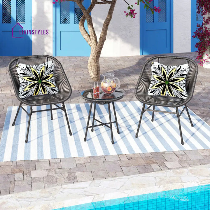 Divakar Round Outdoor Set For 2 Person