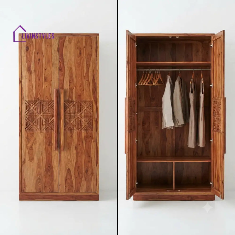 Divija Wooden Wardrobe for Clothes | Cupboard for Clothes