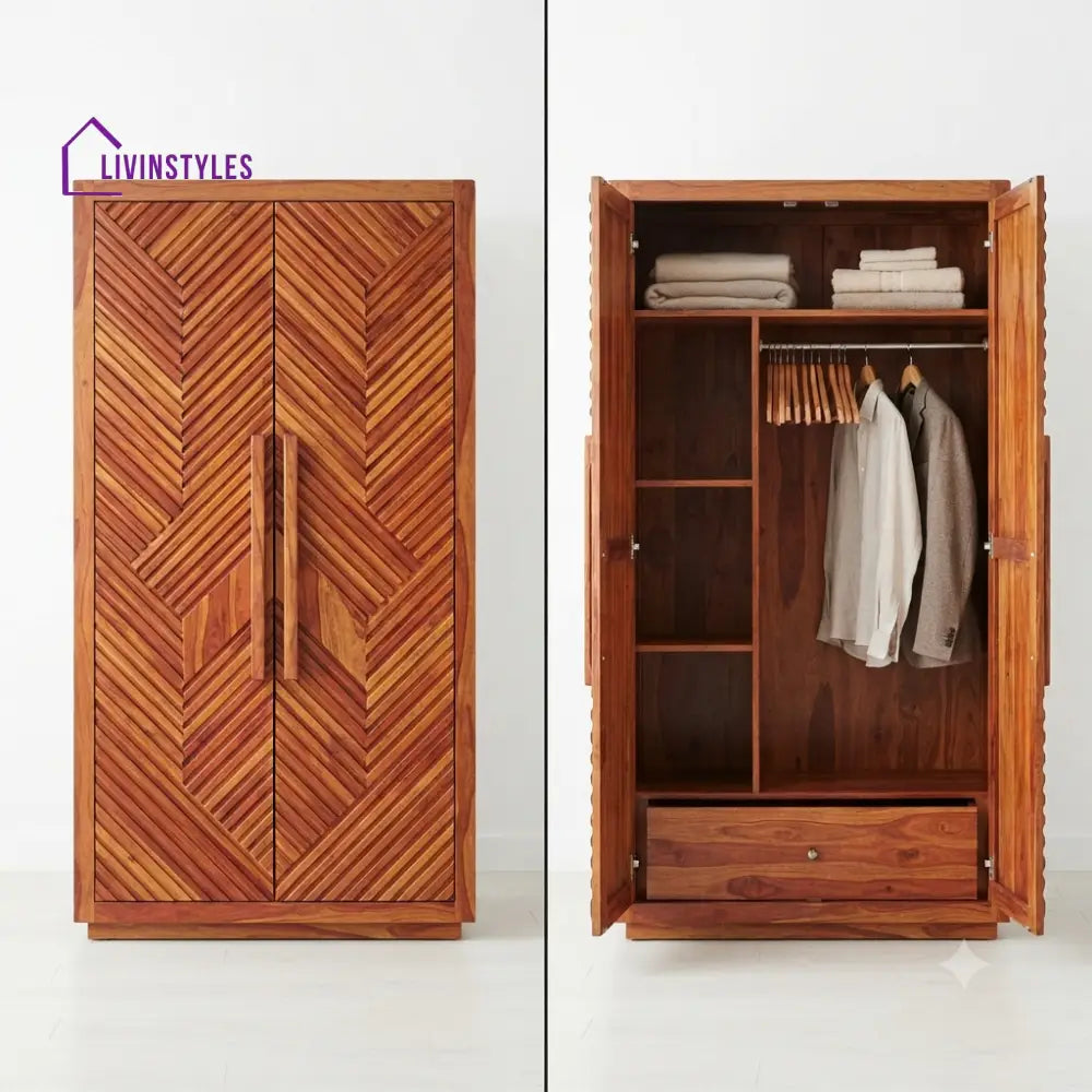Divisha Wooden Wardrobe for Clothes | Cupboard for Clothes
