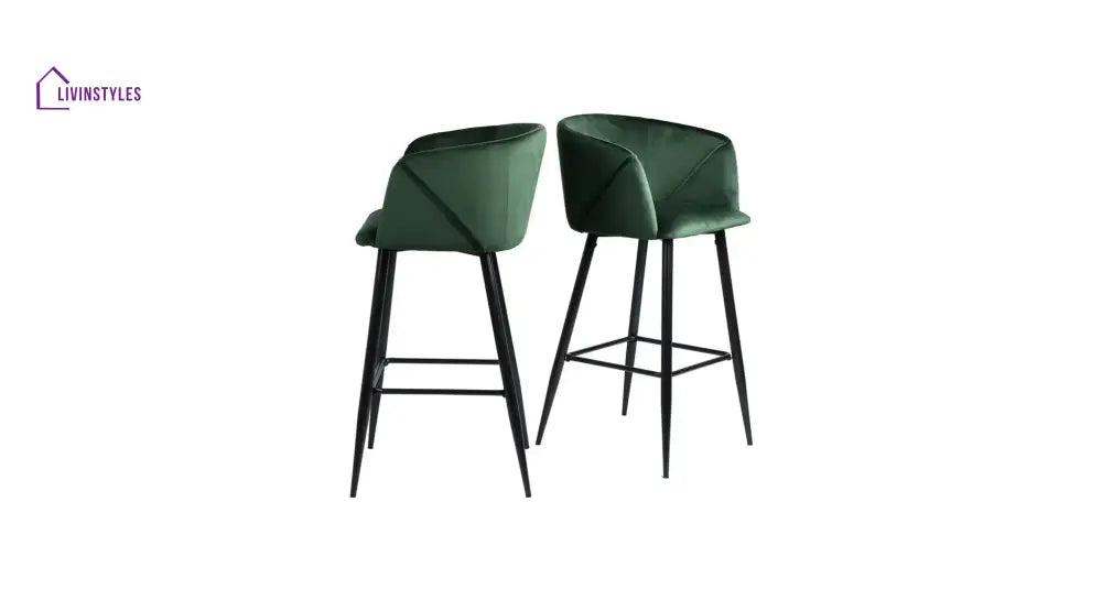 Green Color Clea Counter Stool Set Of-1