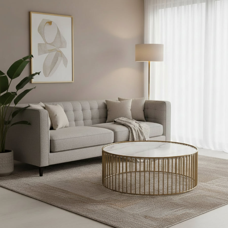 Divya Metal Coffee Table for Living Room