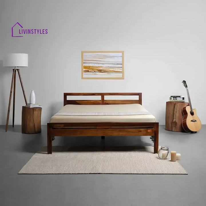 Shashwat Sheesham Solid Wood Beds Queen / Teak Bed without storage