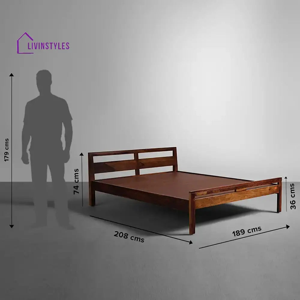 Shashwat Sheesham Solid Wood Beds Bed without storage