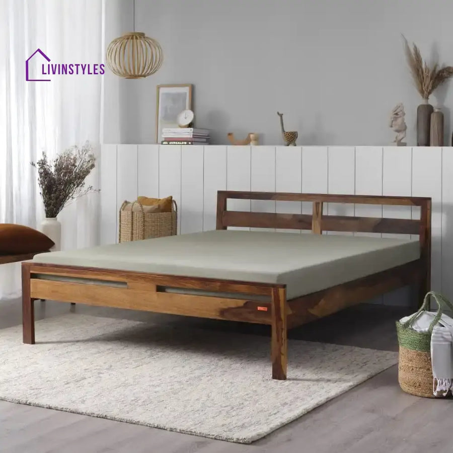 Shashwat Sheesham Solid Wood Beds Bed without storage