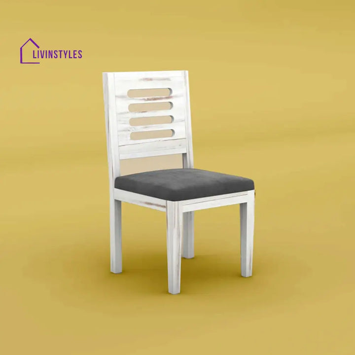 Divyansh Sheesham Wood Dining Chair With Cushion - Set Of 2 (Distress Finish)