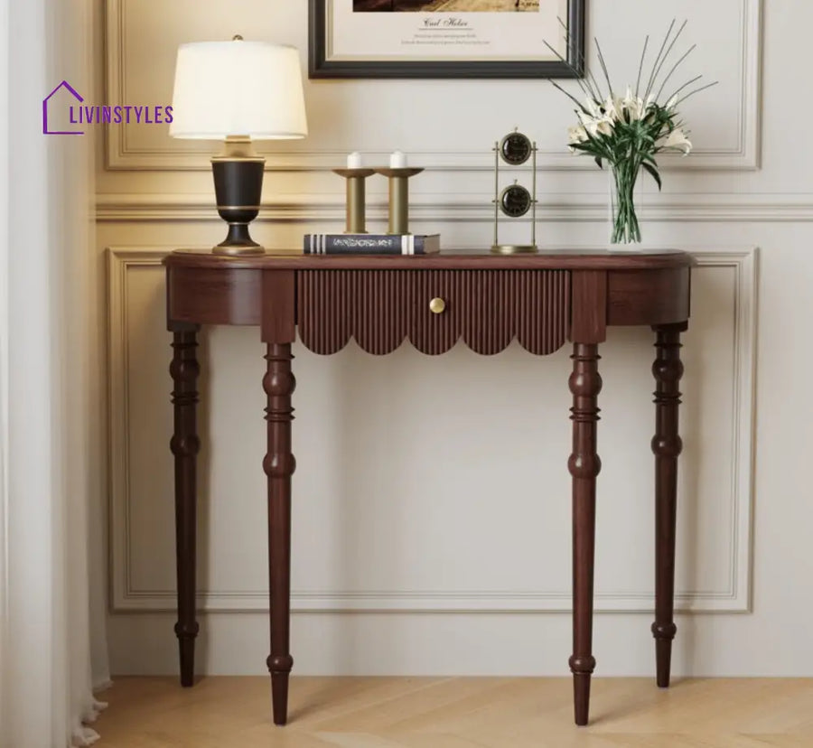 Diya Sama Wooden Console Table Console Tables