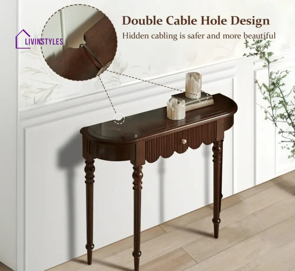 Diya Sama Wooden Console Table Console Tables