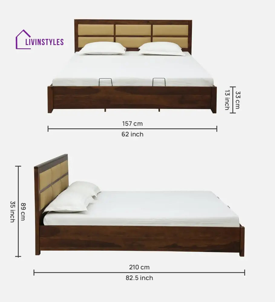 Evelyn Solid Wood Hydraulic Storage Beds Bedroom Furniture Sets