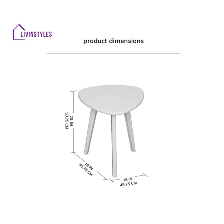 Diya Solid Wood Drink Table | Side Table for Living Room