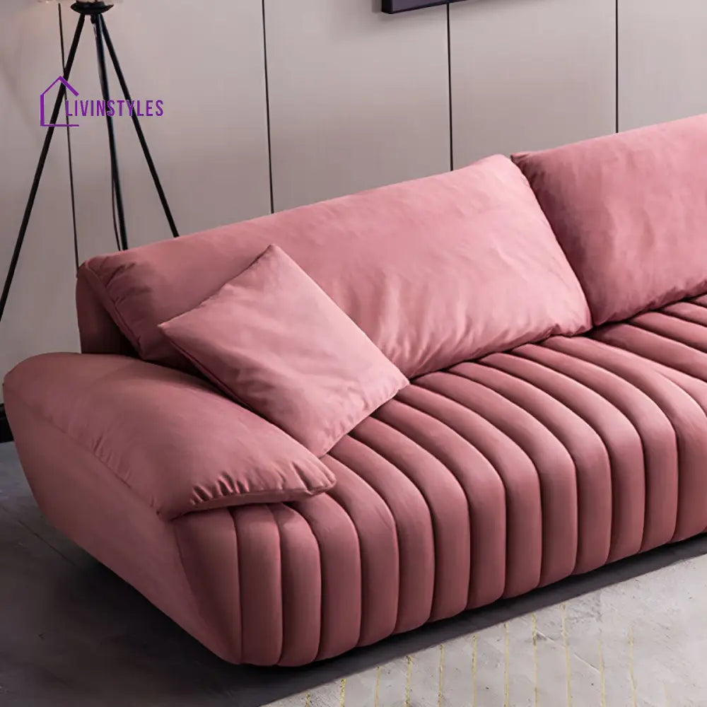 Dmitry Leatherette 3 Seater Sofa for Living Room
