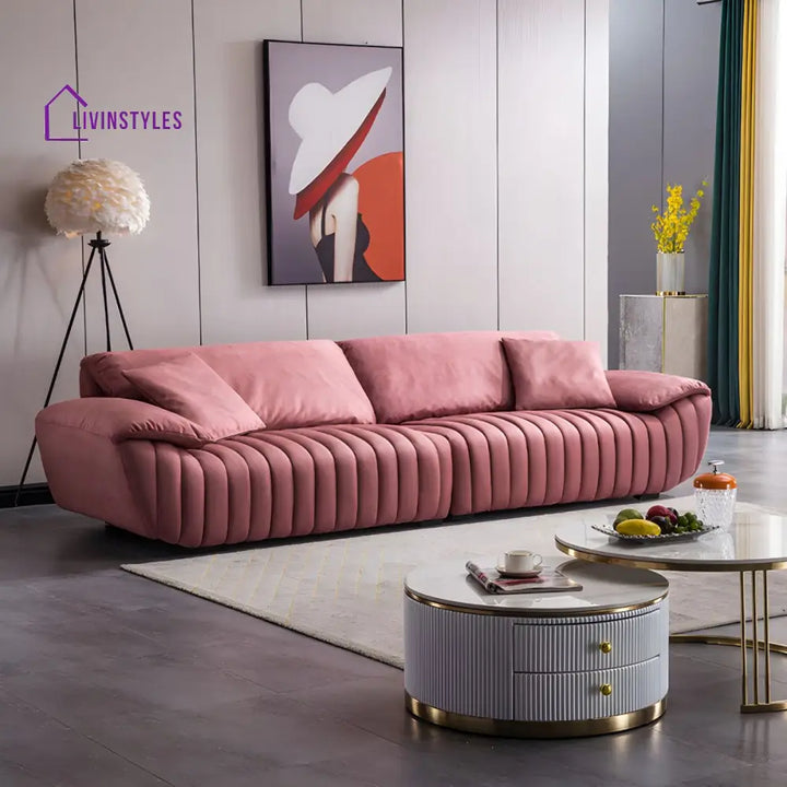 Dmitry Leatherette 3 Seater Sofa for Living Room