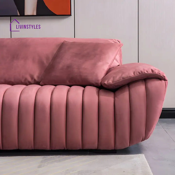 Dmitry Leatherette 3 Seater Sofa for Living Room