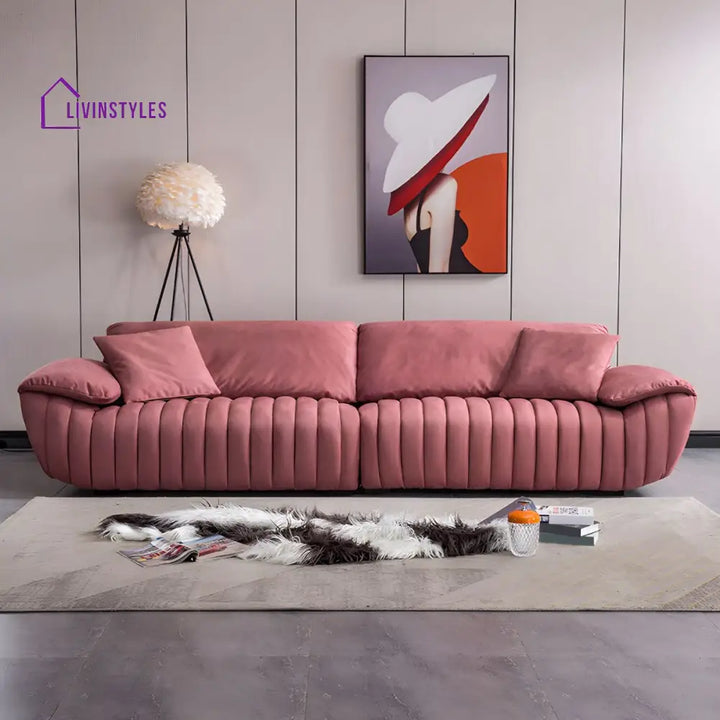 Dmitry Leatherette 3 Seater Sofa for Living Room