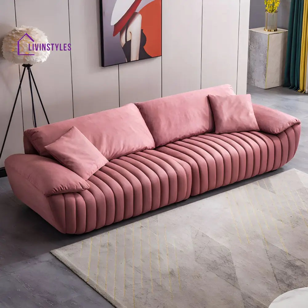 Dmitry Leatherette 3 Seater Sofa for Living Room