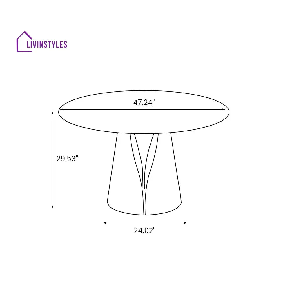 Dmitry Modern Round Dining Table Sets for 4