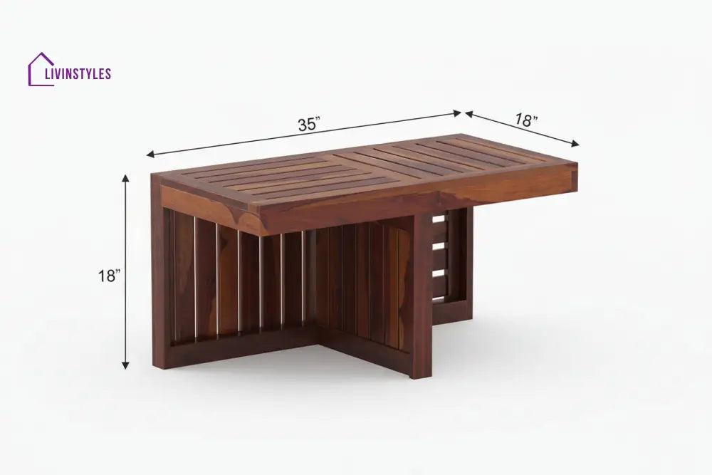 Doan Sheesham Wood Coffee Table for Living Room