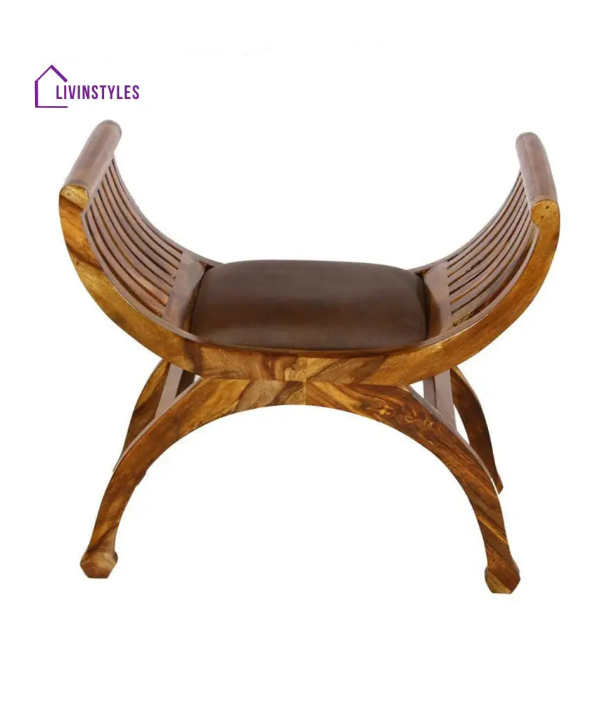 Dobromira shaped Rajasthani Crafted Wooden Bench Bench