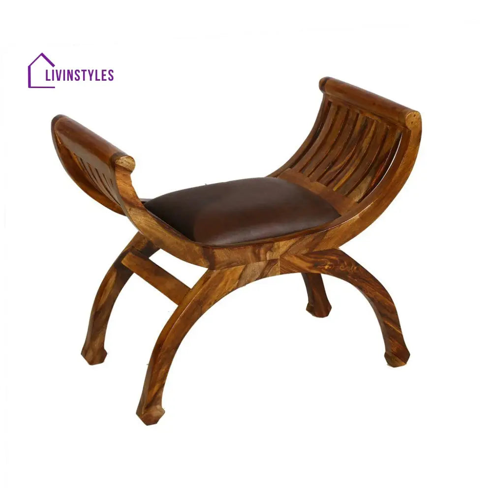 Dobromira shaped Rajasthani Crafted Wooden Bench Bench