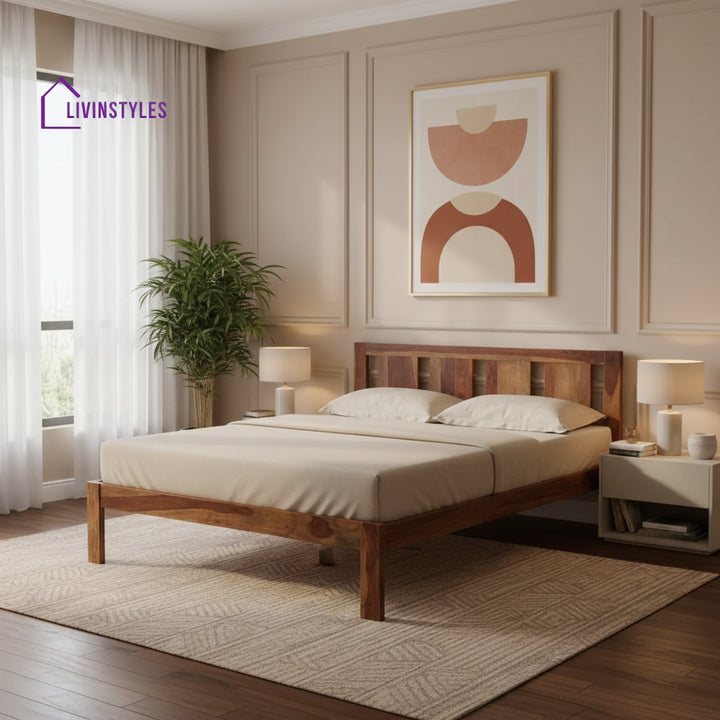 Dobrynya Solid Wood Bed without Storage