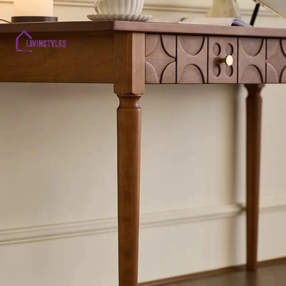 Dobrynya Solid Wood Study Table for Students