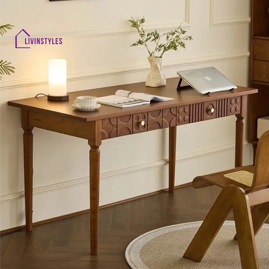 Dobrynya Solid Wood Study Table for Students