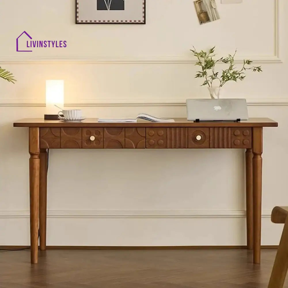 Dobrynya Solid Wood Study Table for Students