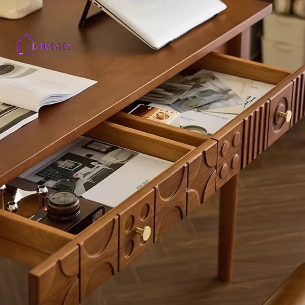 Dobrynya Solid Wood Study Table for Students