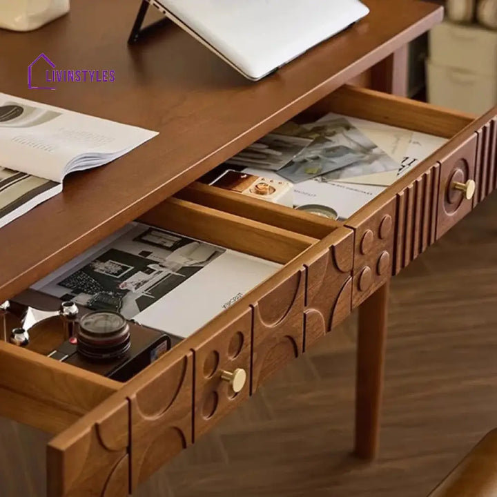 Dobrynya Solid Wood Study Table for Students