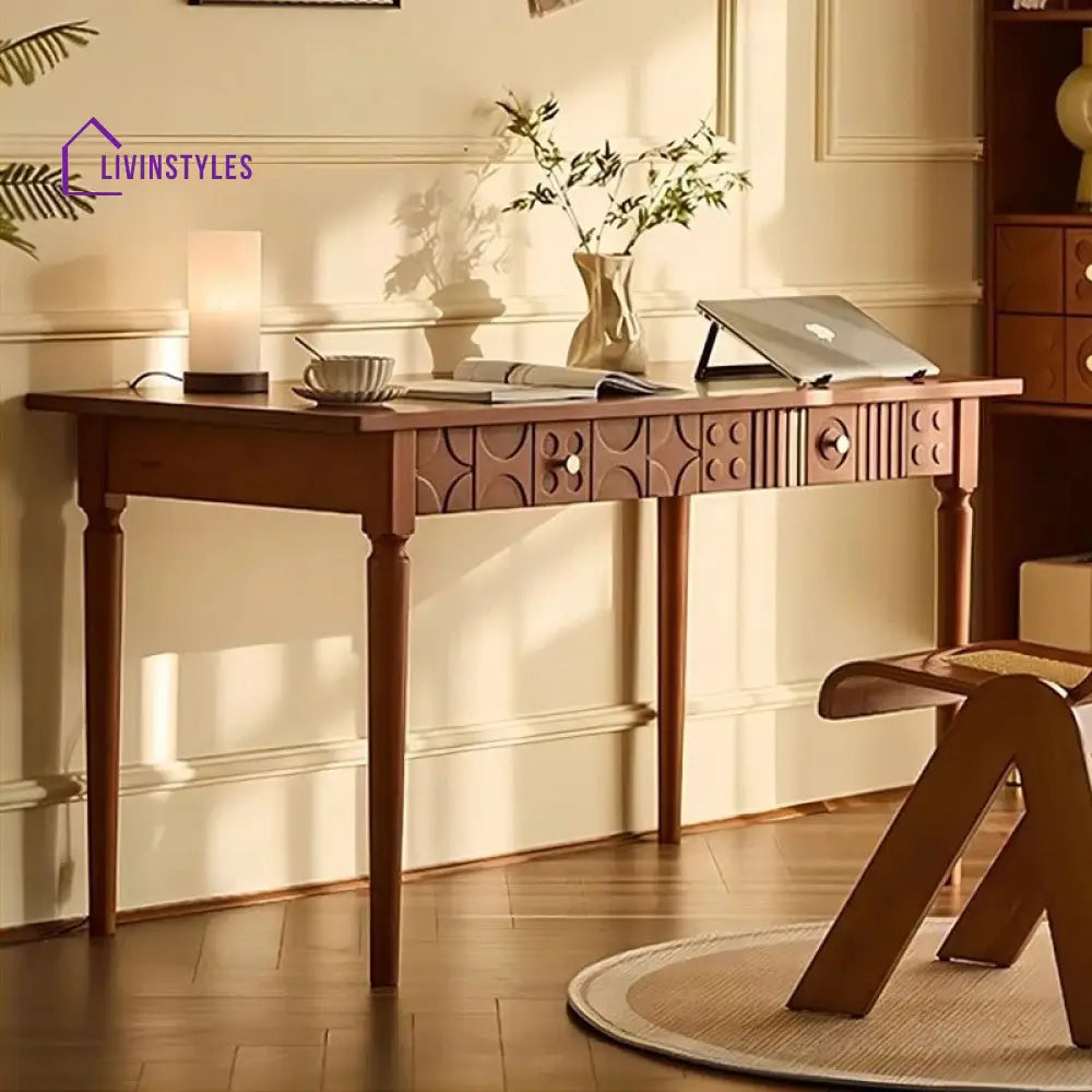 Dobrynya Solid Wood Study Table for Students