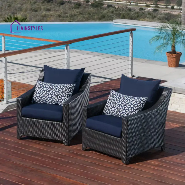 Dolores 3-Piece Outdoor Rattan Wicker Patio Set - Patio Set