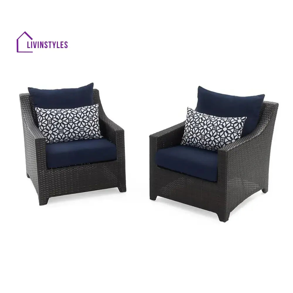 Dolores 3-Piece Outdoor Rattan Wicker Patio Set - Patio Set