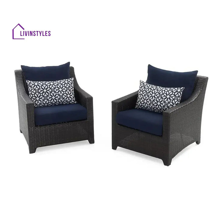 Dolores 3-Piece Outdoor Rattan Wicker Patio Set - Patio Set