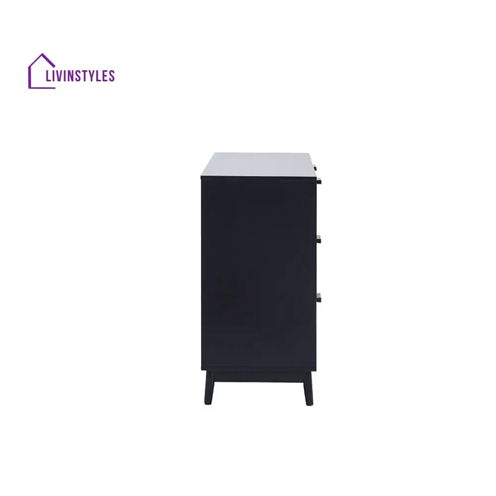 Domingo 6 Drawer Chest - Black Chest of Drawers