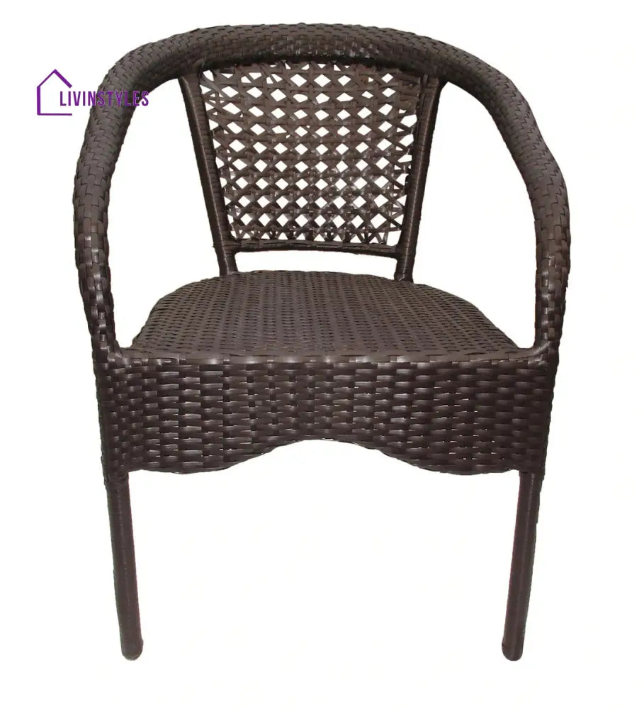 Dona Outdoor Patio Seating Set 4 Chairs and 1 Table Set (Brown) - Coffee Table Sets