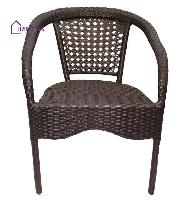Dona Outdoor Patio Seating Set 4 Chairs and 1 Table Set (Brown) - Coffee Table Sets
