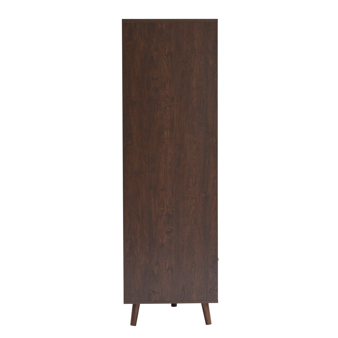 Armando 2 Door Wardrobe with Drawer - Walnut Wardrobe