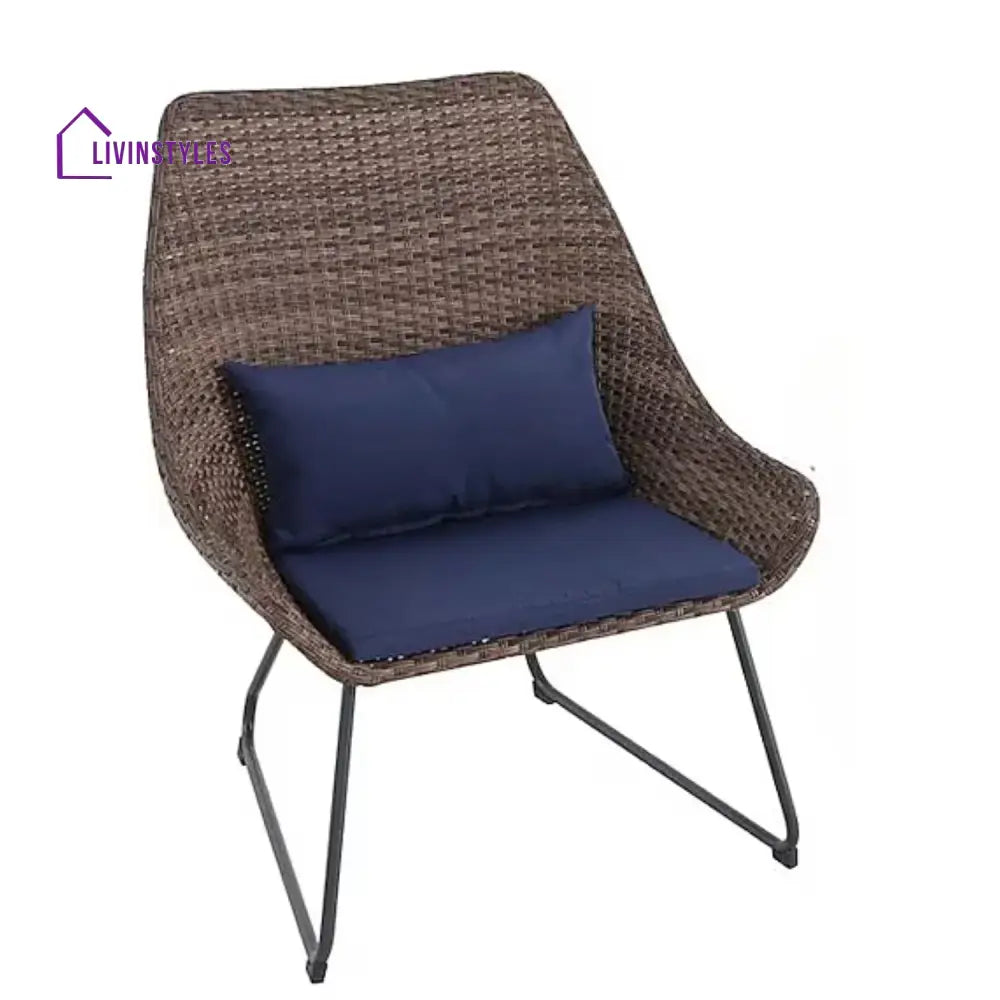 Dorothea Outdoor Rattan Wicker 3-Piece Patio Set - Patio Set