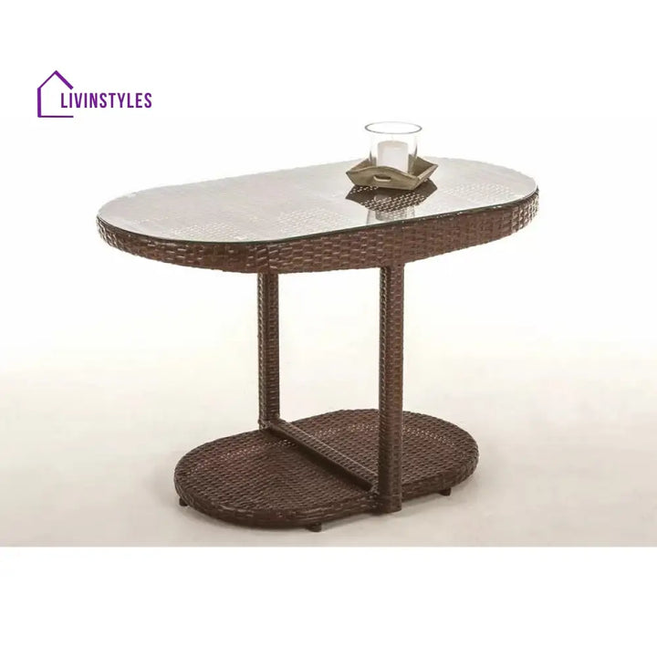 Dotcal Outdoor Patio Seating Set 2 Chairs and 1 Table Set (Brown) - Coffee Table Sets