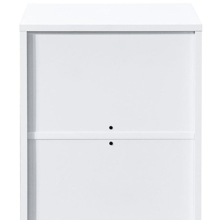 Luna 3-Drawer White Bedside Table