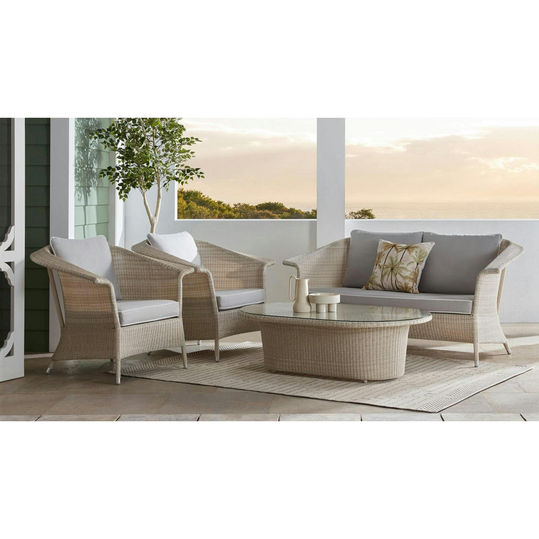 Sileo Outdoor Sofa Set 2 Seater , 2 Single seater and 1 Center Table Set (Beige)